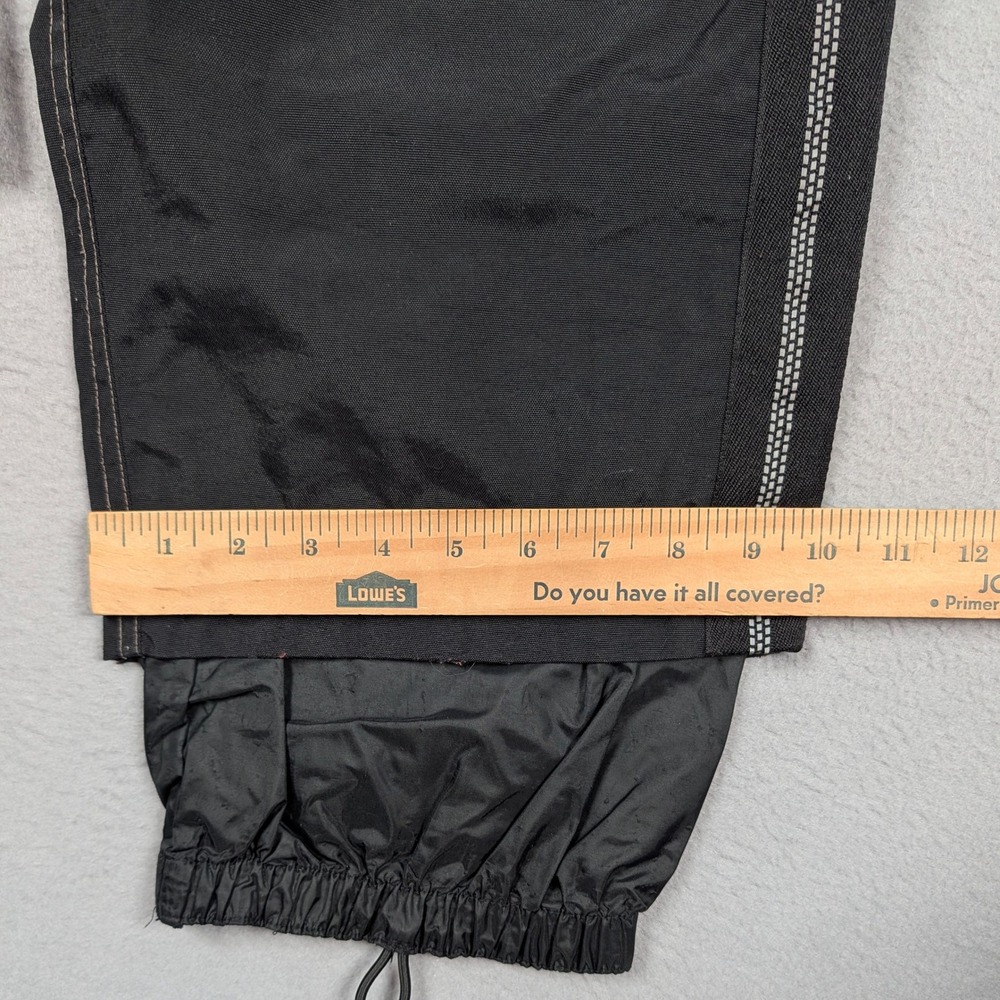 Vintage SMP Snow Pants Mens S 30x30 Small Black Nylon Baggy Wide Leg Skater Y2K - Picture 5 of 7